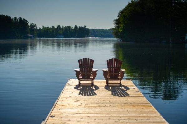 Wood Dock Installation in Akron